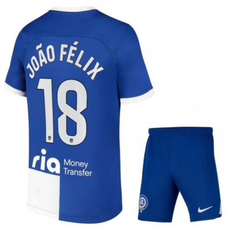 Camiseta de fútbol Atlético Madrid Joao Felix 18 Niño 2ª equipación 2023-24